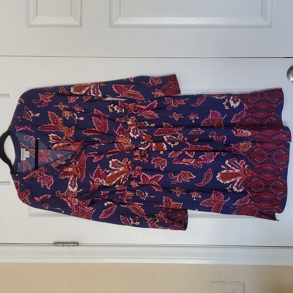 Paisley Long Sleeve Dress